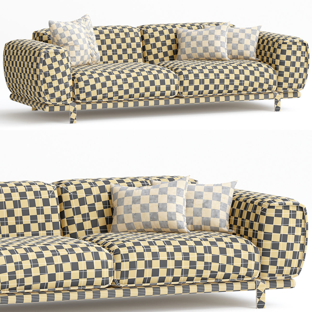 Bold Moros SOFA 3d model Low-poly 3D model_1