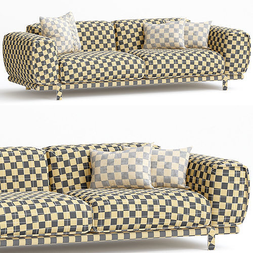 Bold Moros SOFA 3d model Low-poly 3D model 2