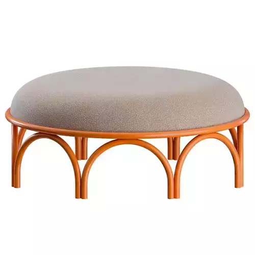 Arcadia Pouf by Gebruder Thonet Vienna 3D model
