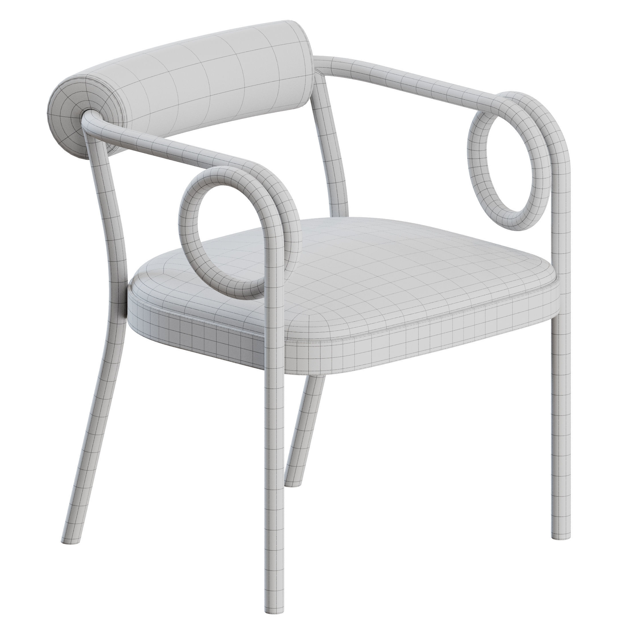 Loop Chair by Gebruder Thonet Vienna 3D model_2