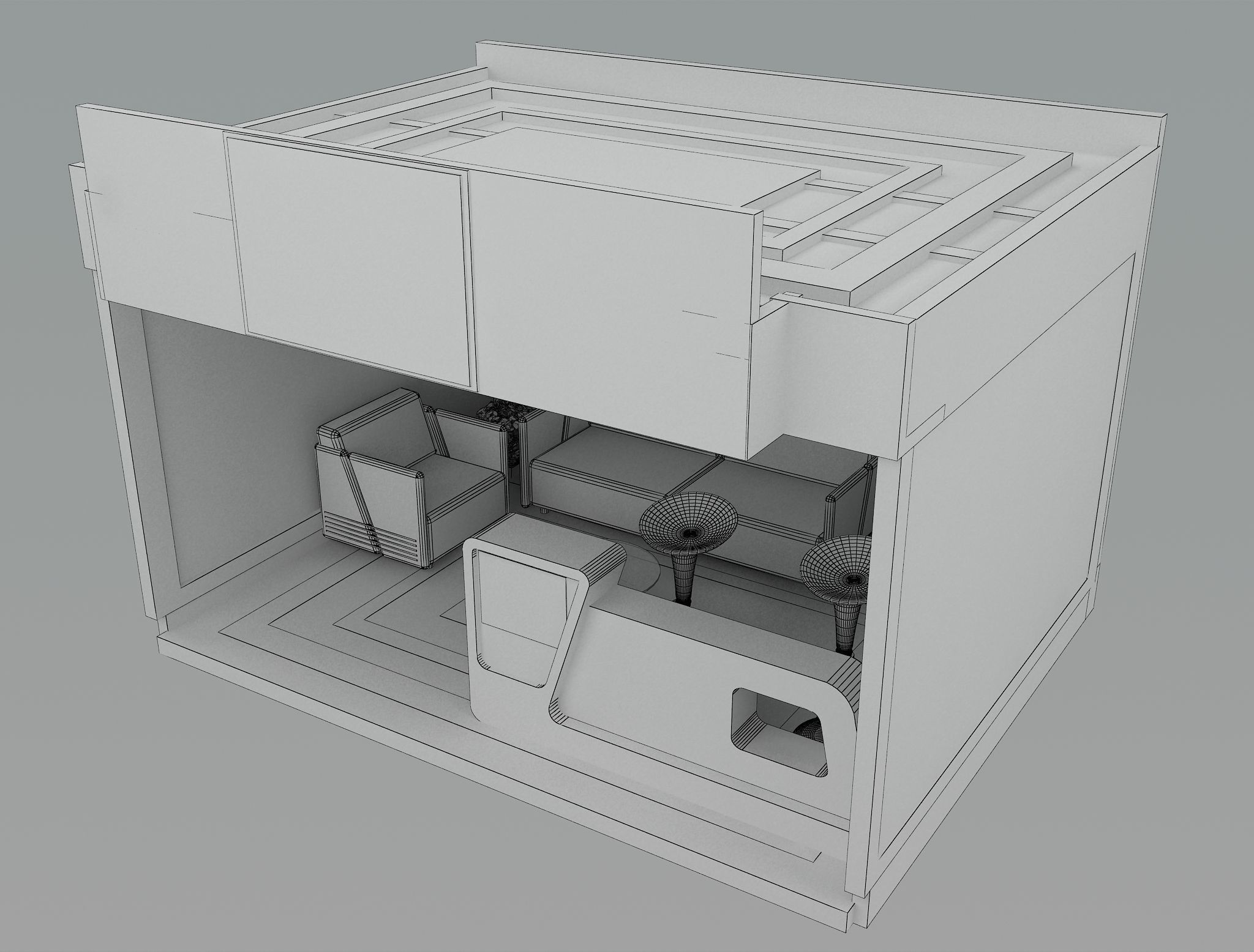 Booth Exhibition Stand a492b 3D model_5
