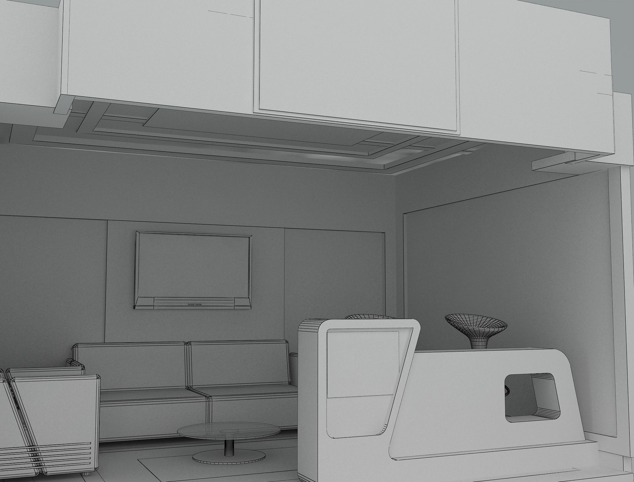Booth Exhibition Stand a492b 3D model_9