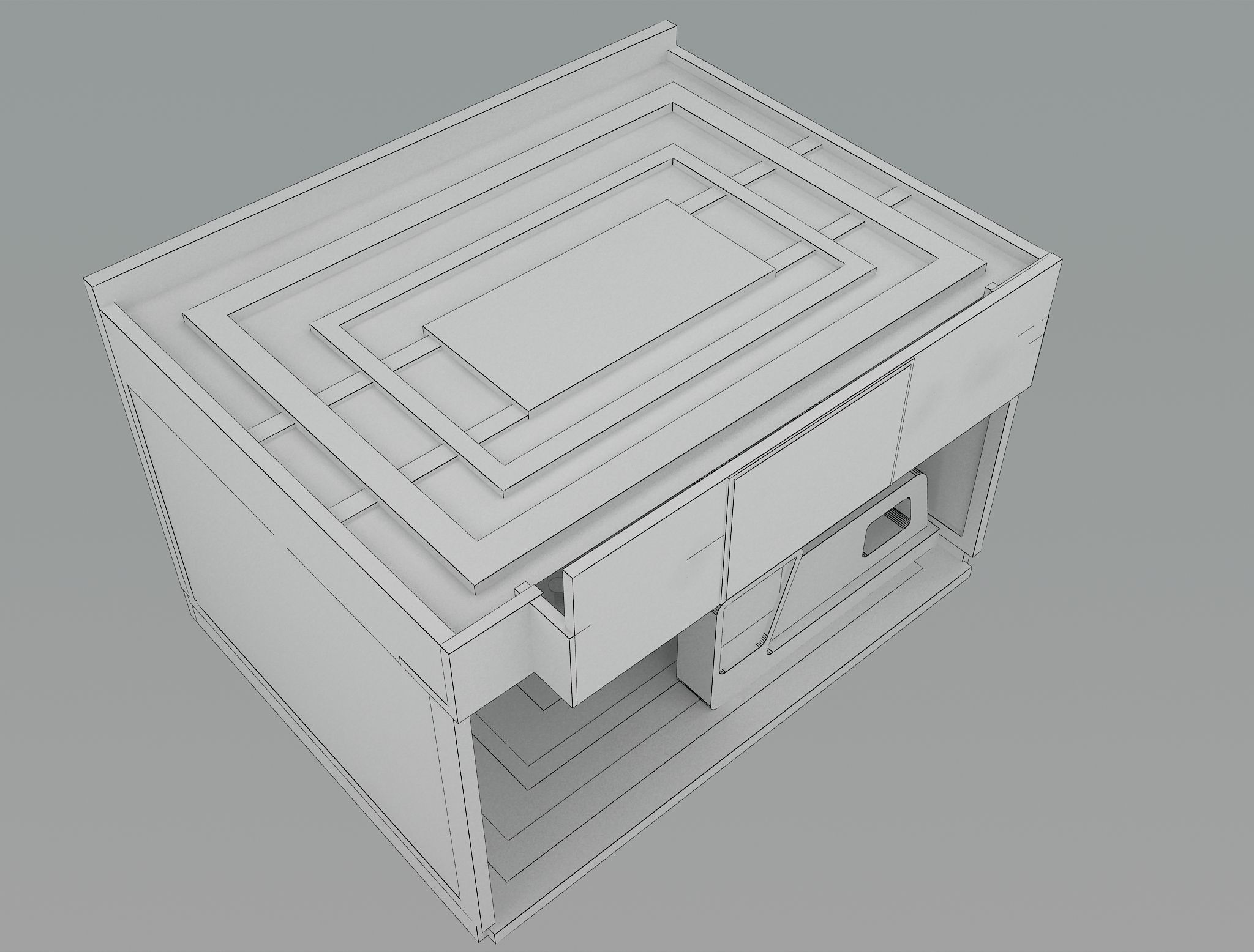 Booth Exhibition Stand a492b 3D model_3