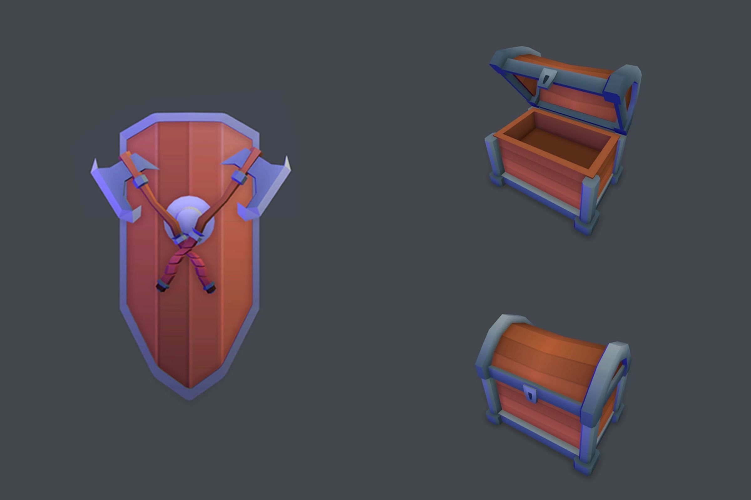 Free Simple Dungeon Props free VR / AR / low-poly 3D model | CGTrader