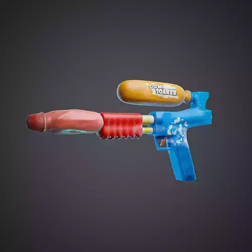 NSFW Erotic adult love toy squirt gun water blaster Low-poly 3D model