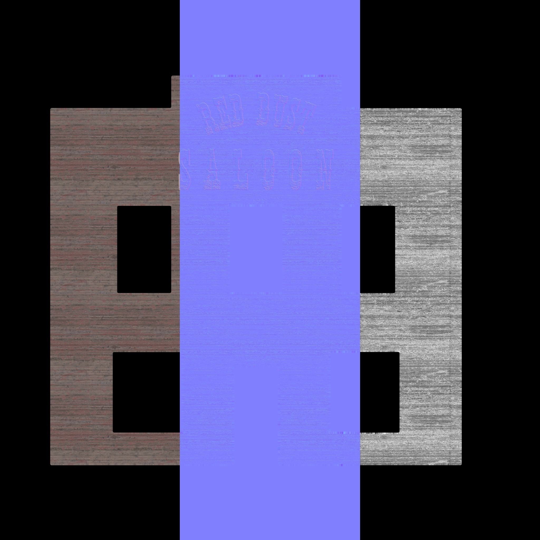 Western Saloon Interior 3d Scene 3D model_40