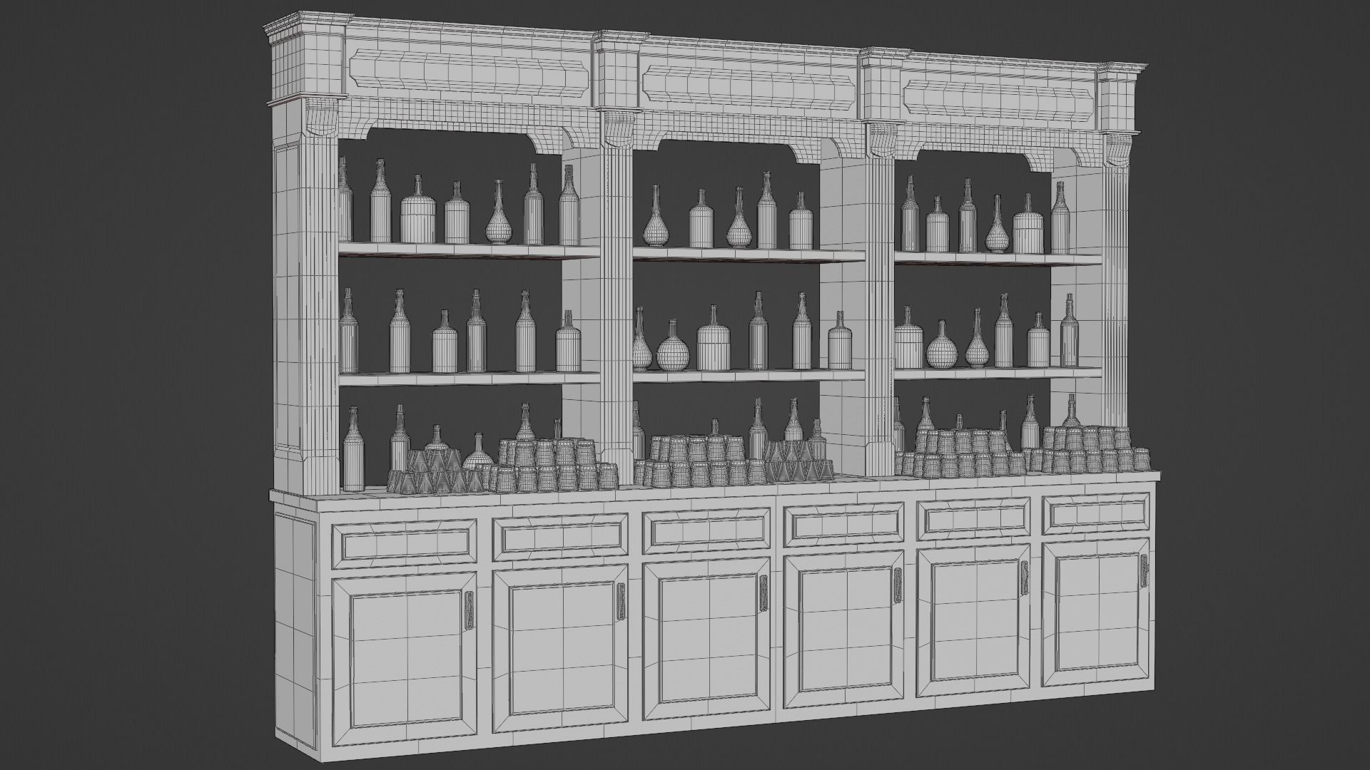 Western Saloon Interior 3d Scene 3D model_46