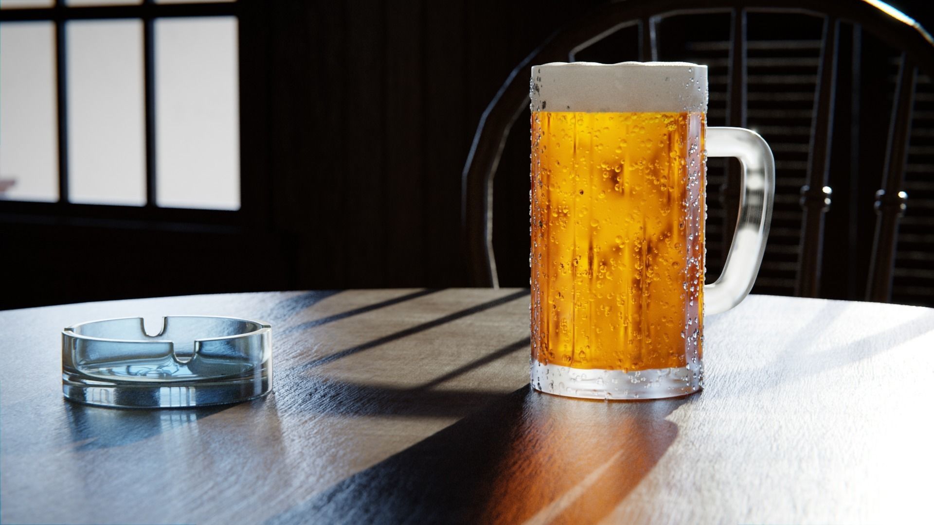 Western Saloon Interior 3d Scene 3D model_11