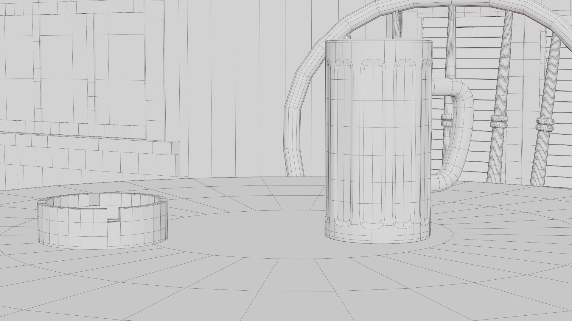 Western Saloon Interior 3d Scene 3D model_57