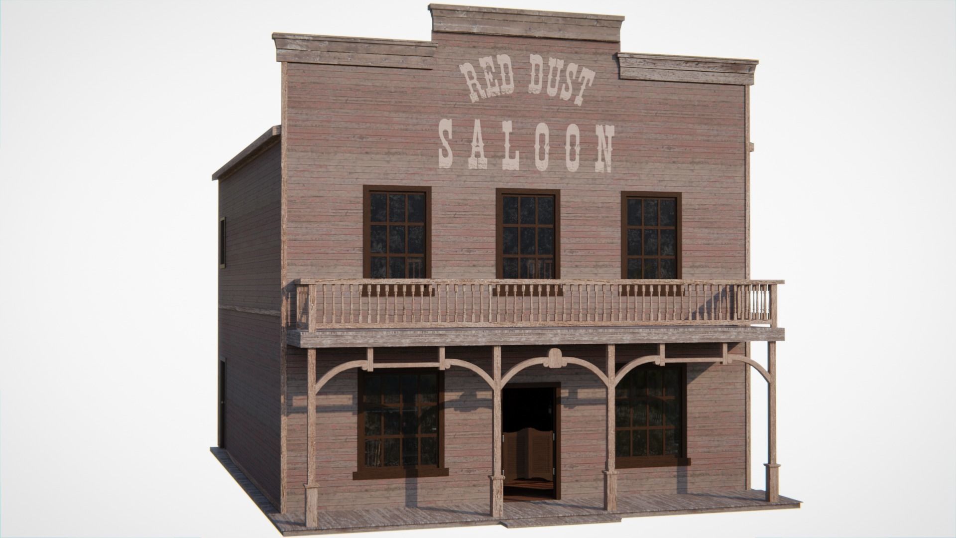 Western Saloon Interior 3d Scene 3D model_30