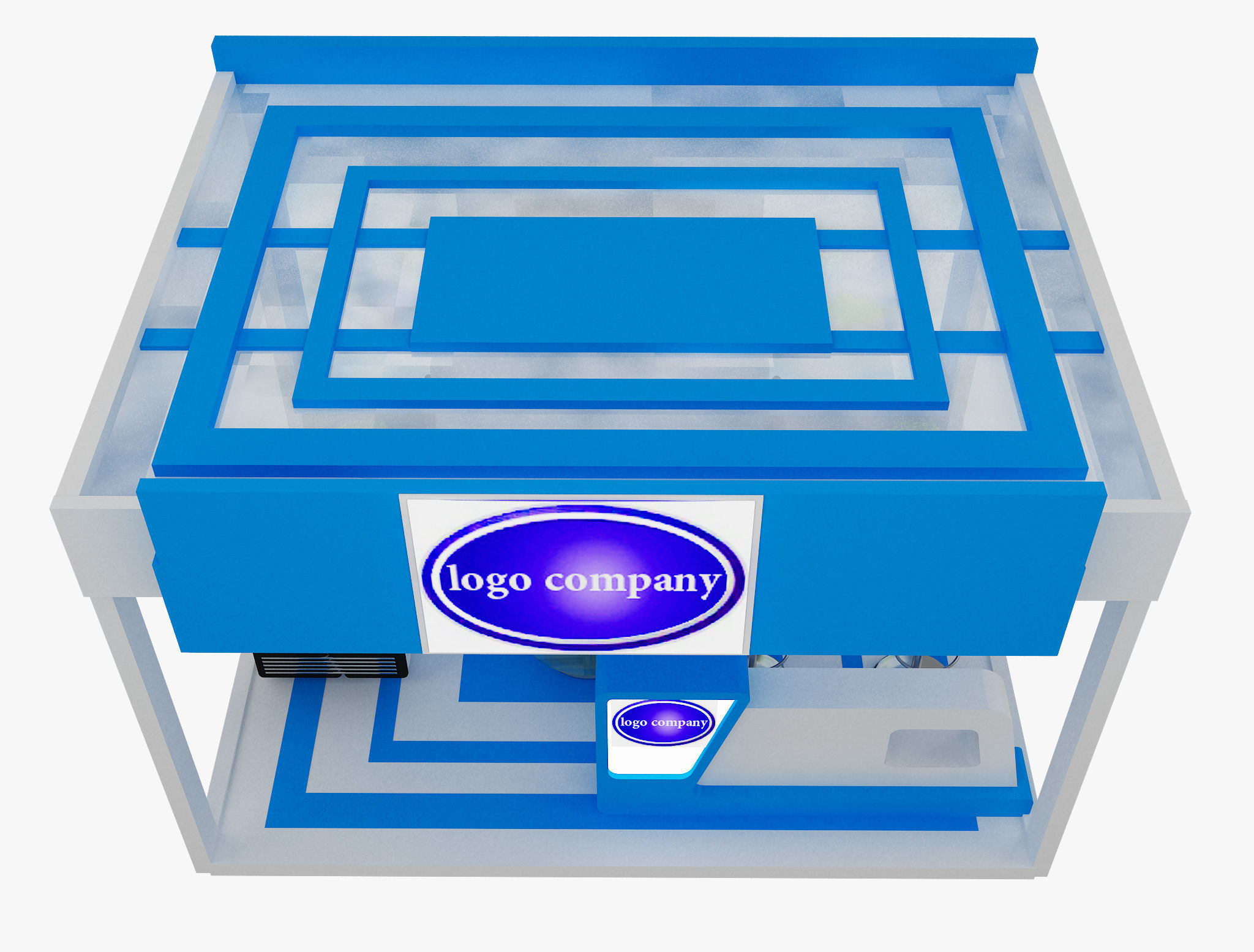  Booth Exhibition Stand a492c 3D model_4