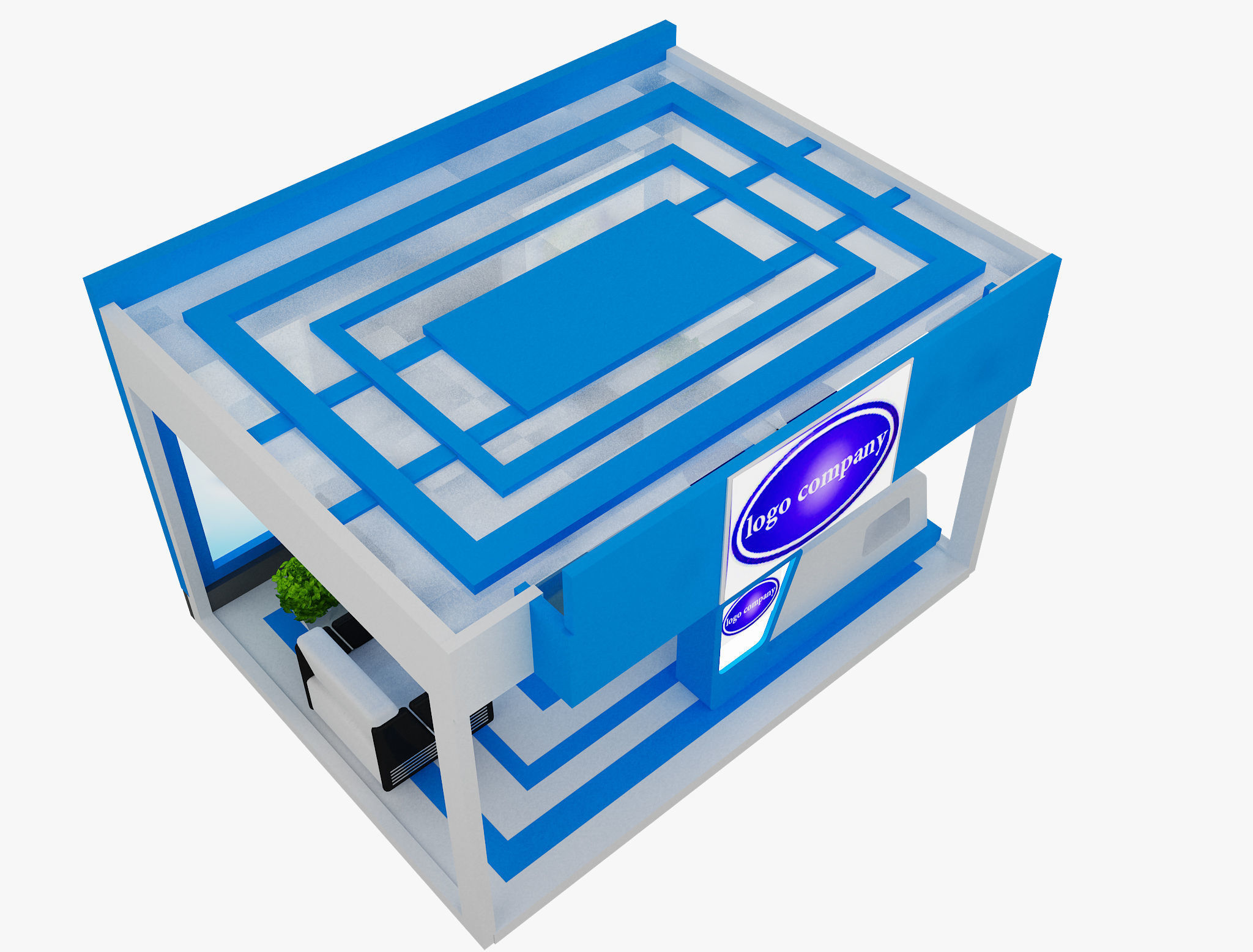  Booth Exhibition Stand a492c 3D model_8
