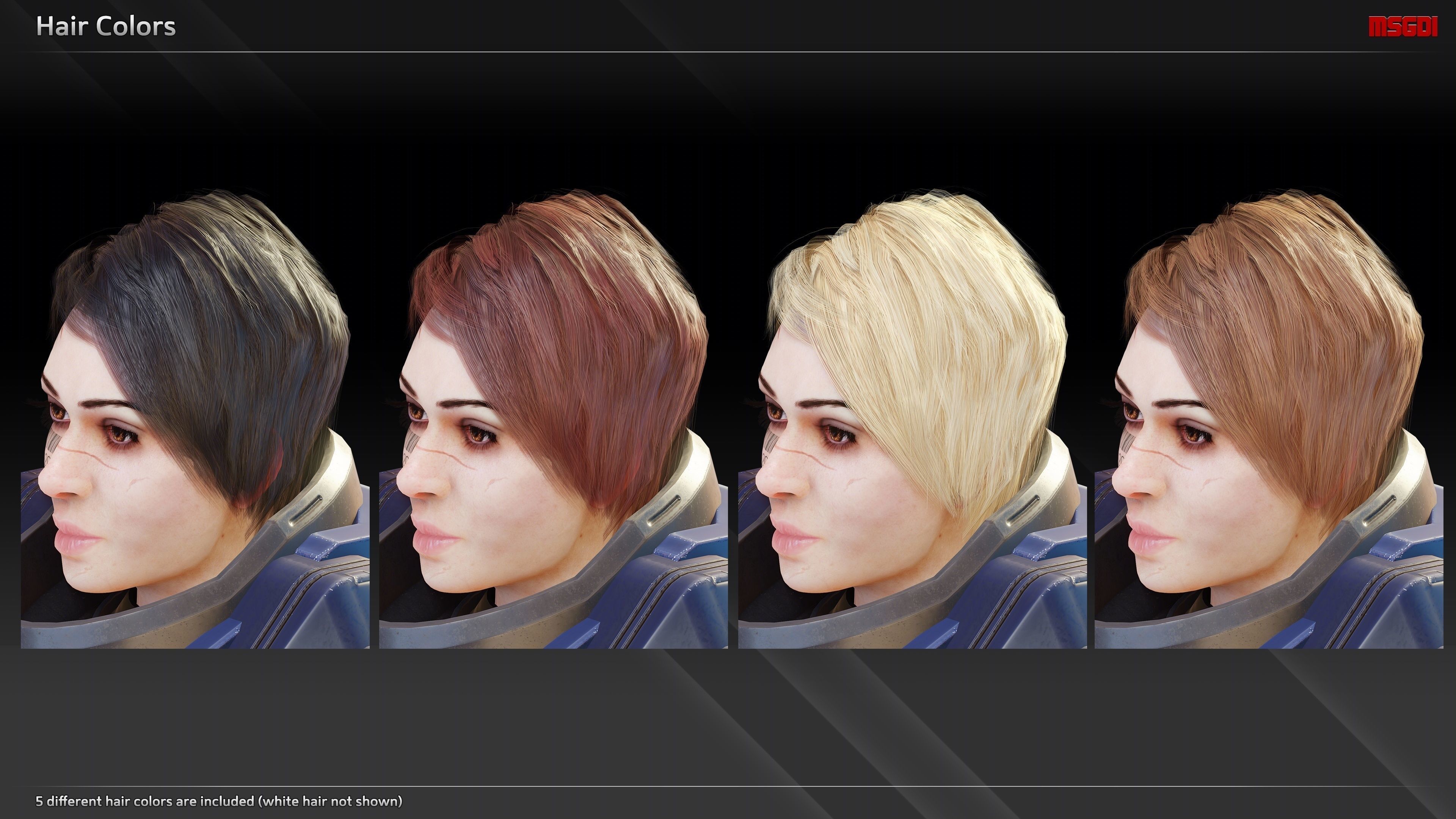 Scifi Heavy Soldier Manon Low-poly 3D model_8