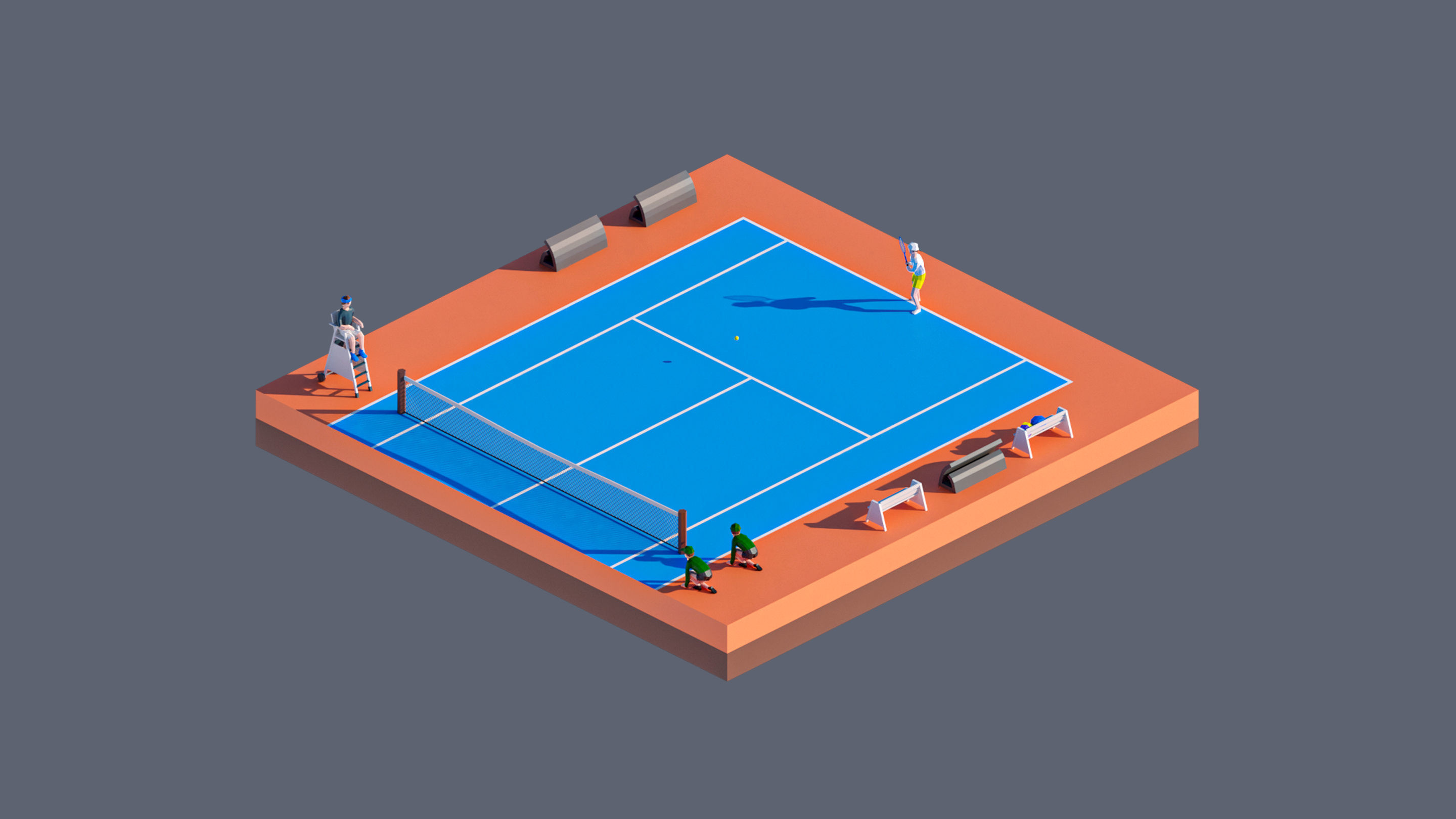 land 88A Low-poly 3D model_3