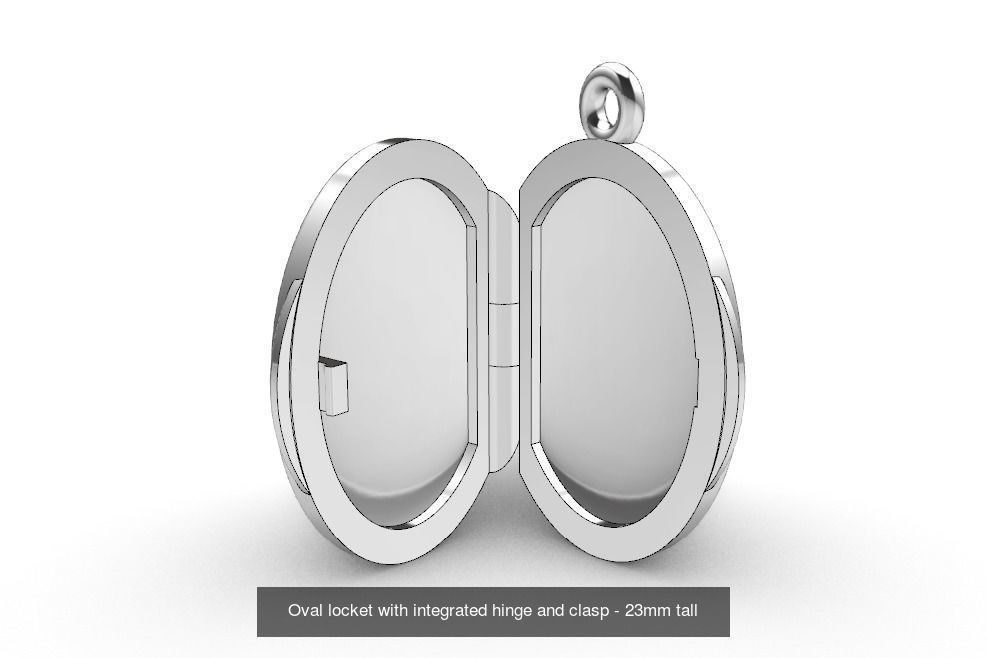 Locket pendants 3D Model Collection_5