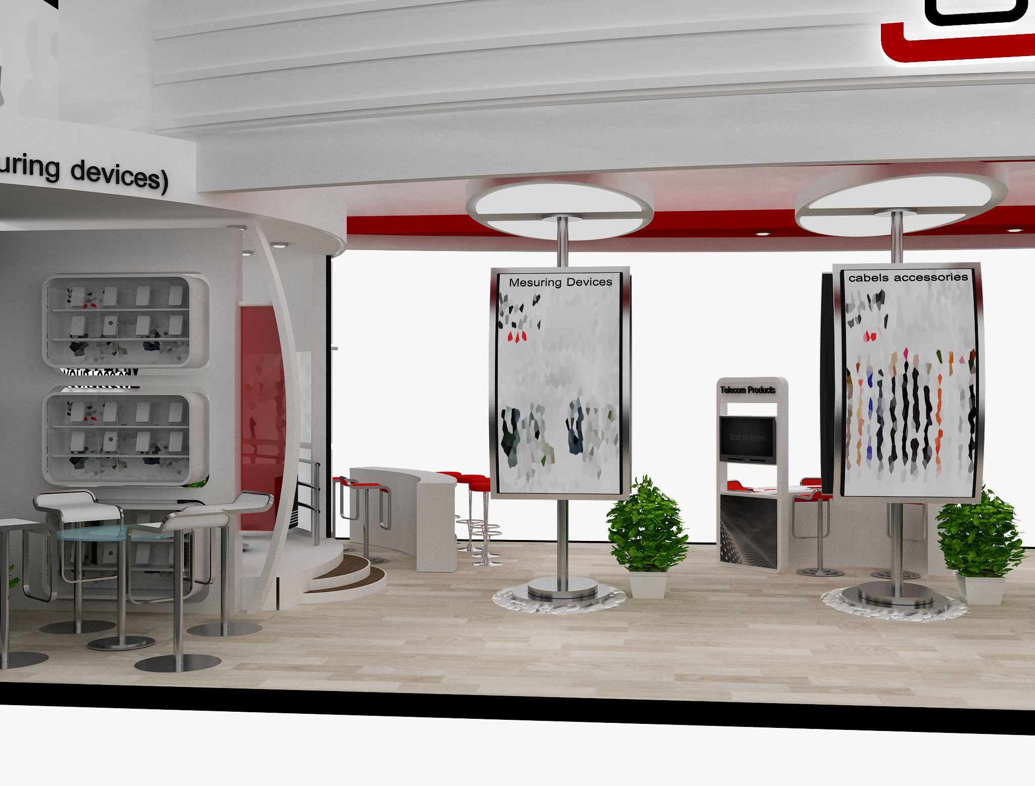 Booth Exhibition Stand a495b 3D model_24