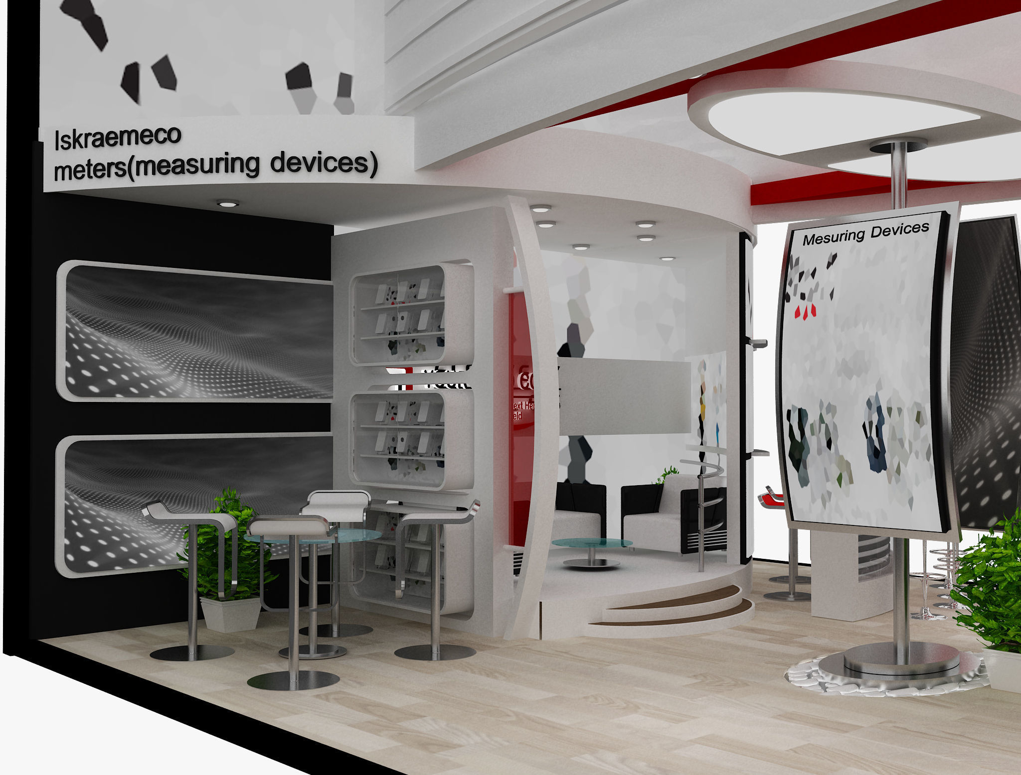 Booth Exhibition Stand a495b 3D model_26