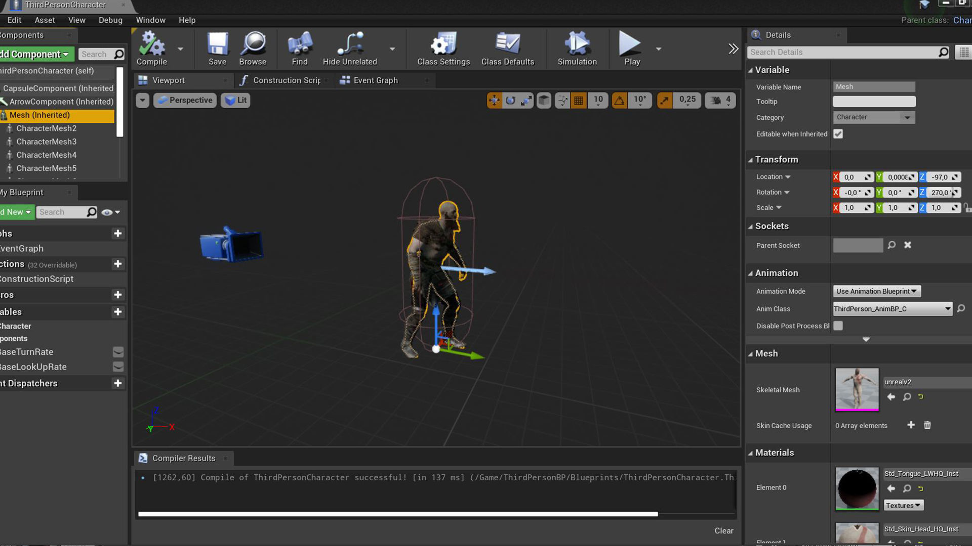 God Of War kratos Low-poly 3D model_11
