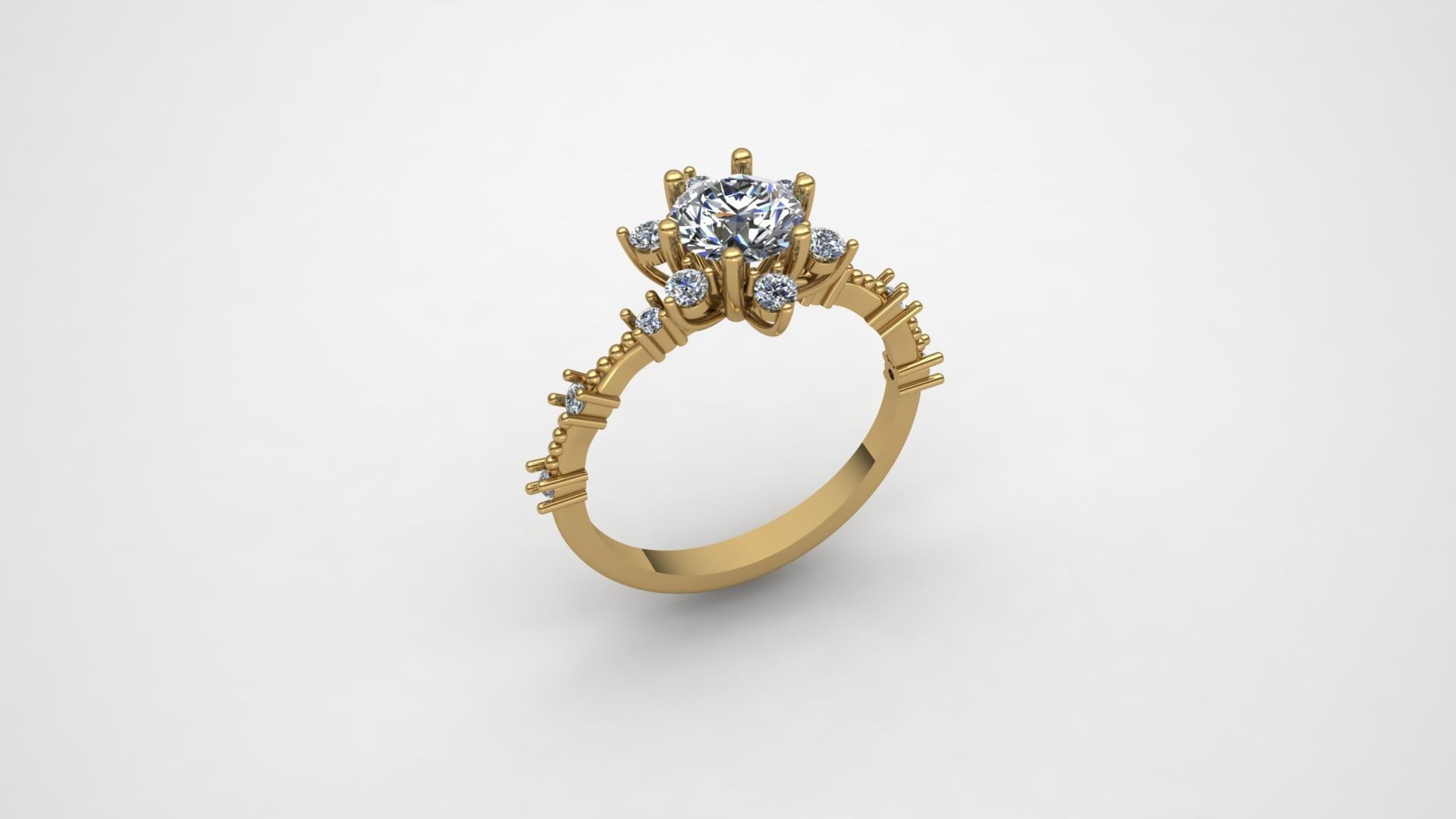 Ring wedding TH01302 3D print model_3