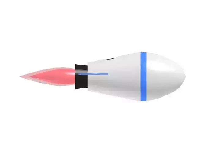 Car Rocket Booster 3D Model 2025 Free low-poly 3D model