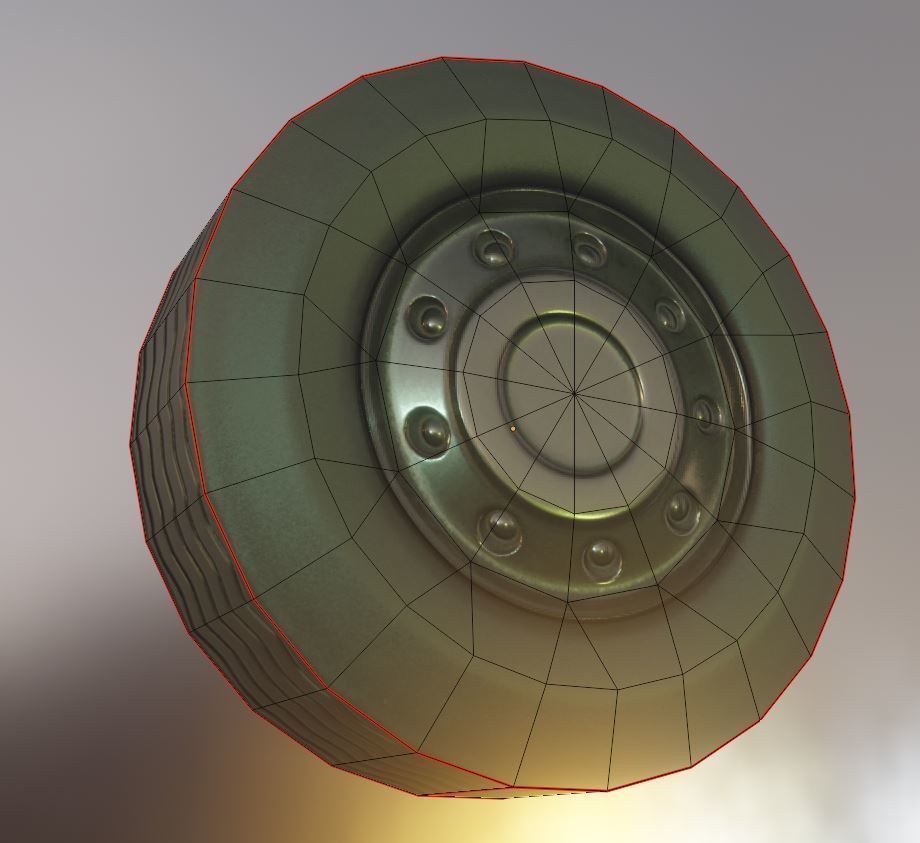 2-Axis Truck High and Low-Poly Version 3D Model Collection_8