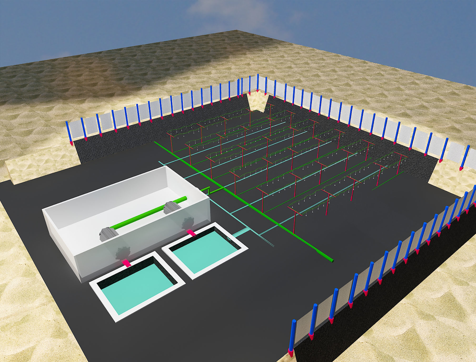 Desert water treatment plant a498 3D model_14