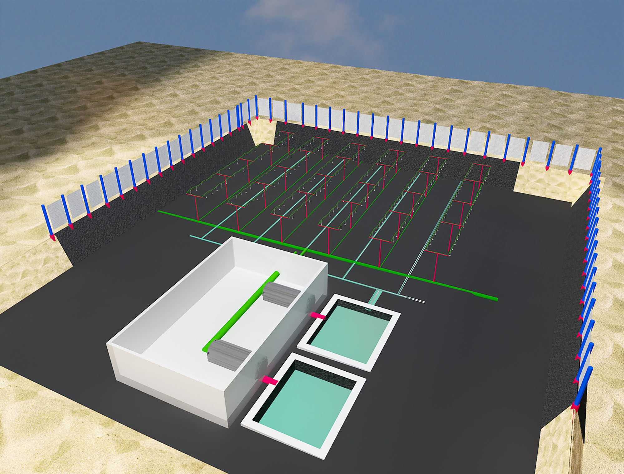 Desert water treatment plant a498 3D model_12