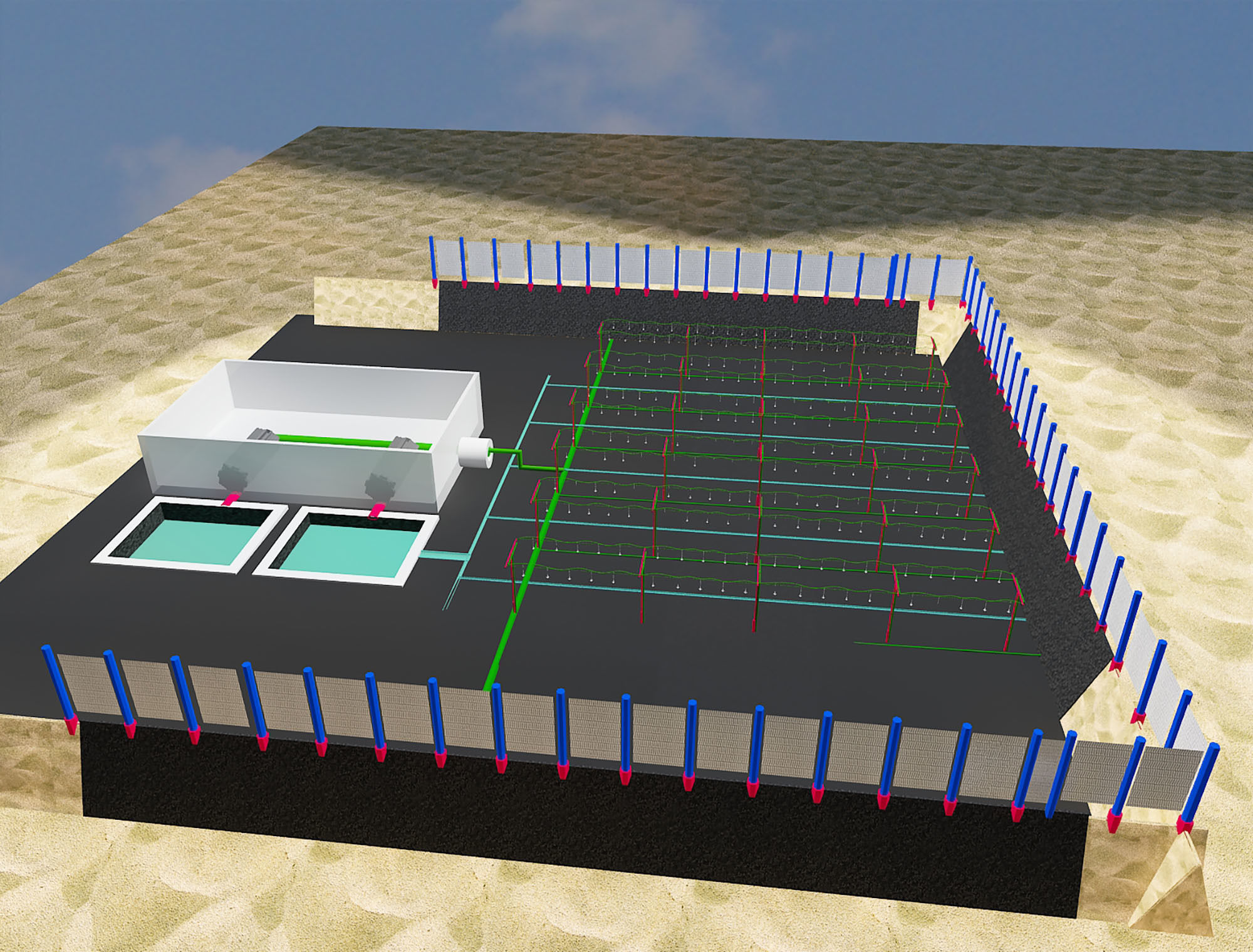 Desert water treatment plant a498 3D model_18