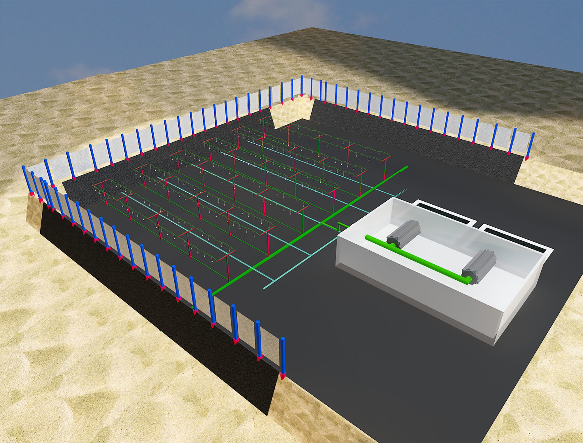 Desert water treatment plant a498 3D model_6