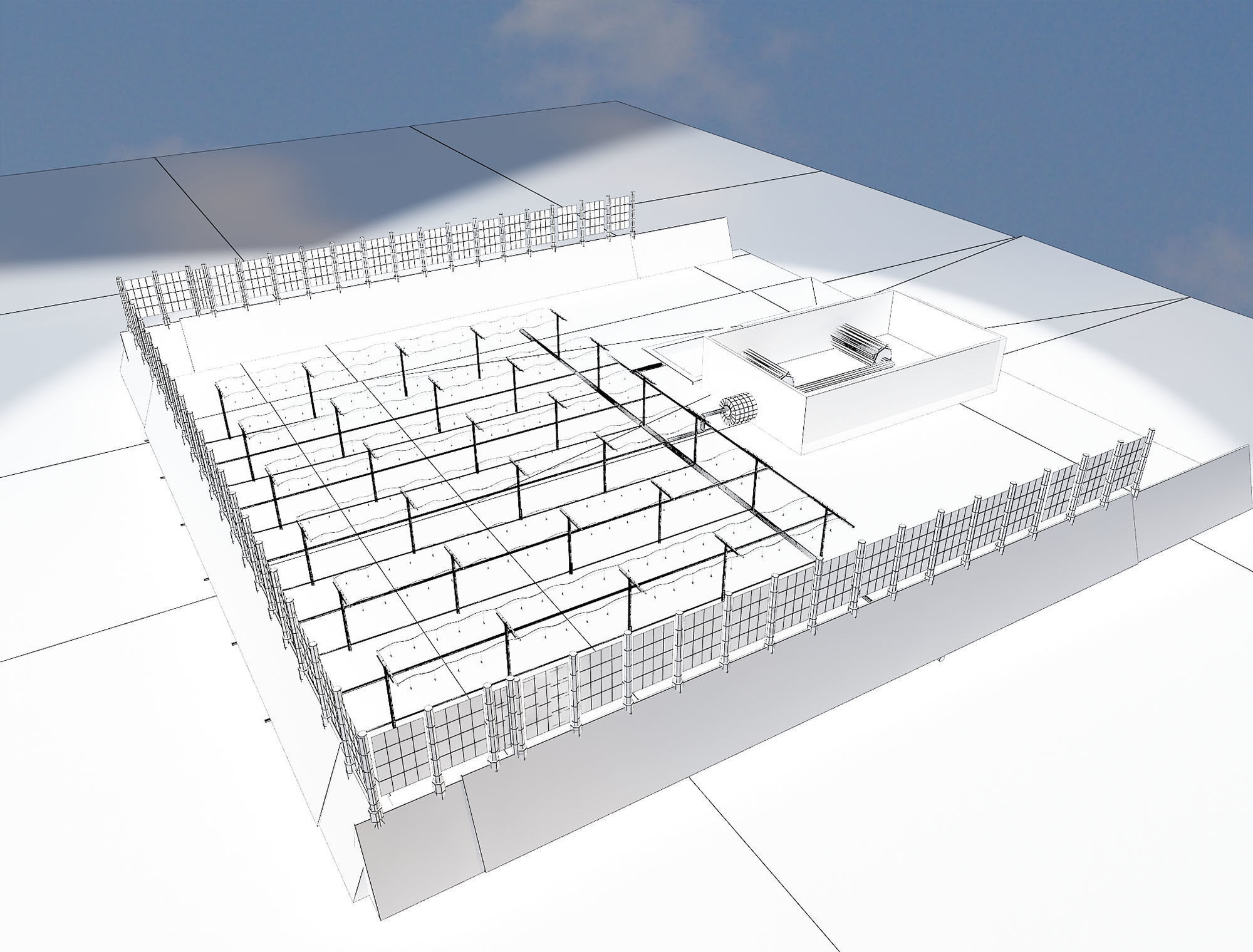 Desert water treatment plant a498 3D model_1