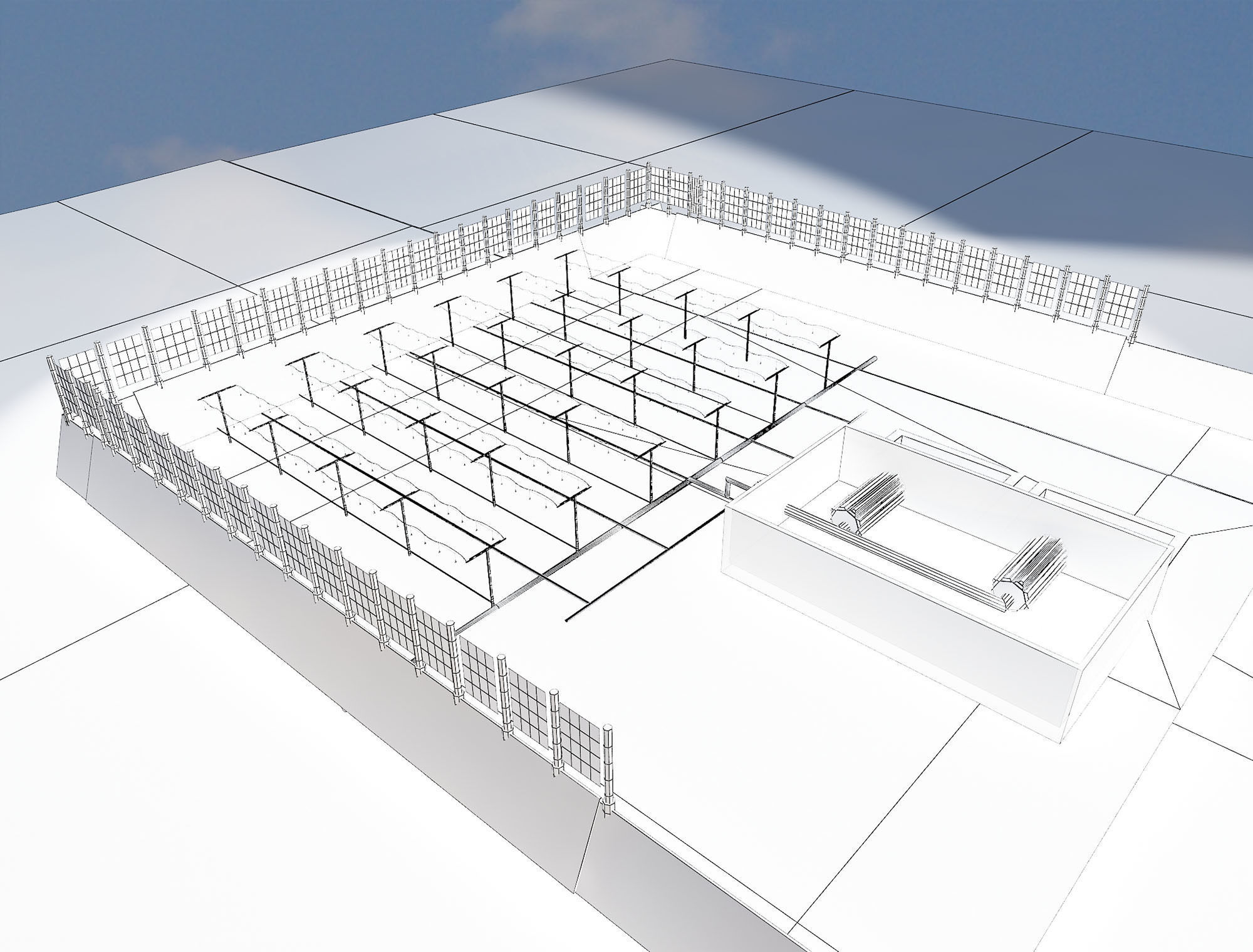 Desert water treatment plant a498 3D model_7