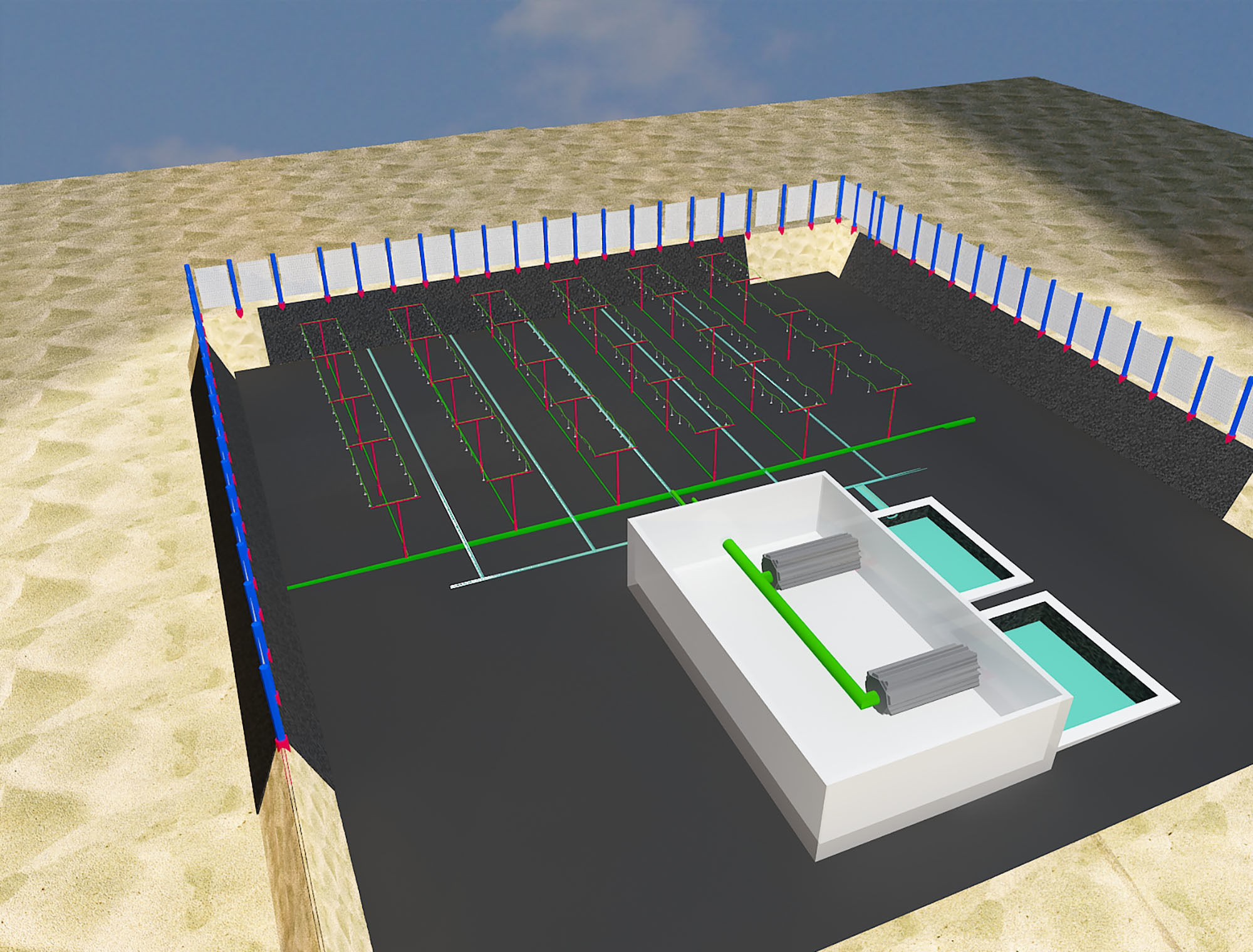 Desert water treatment plant a498 3D model_8