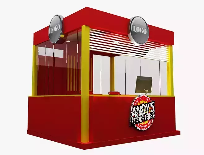 Booth Exhibition Stand a499a  3D model