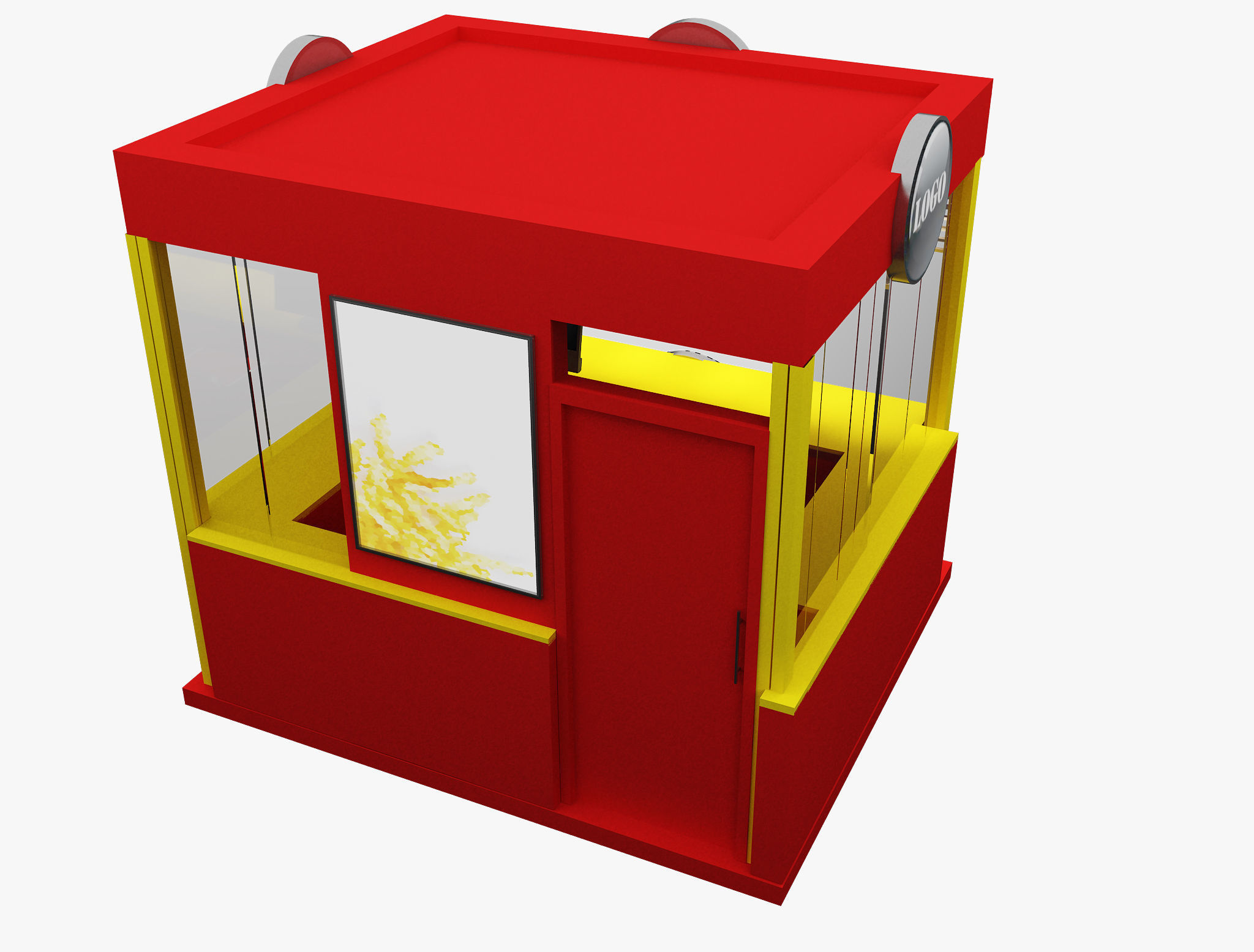 Booth Exhibition Stand a499a  3D model_2