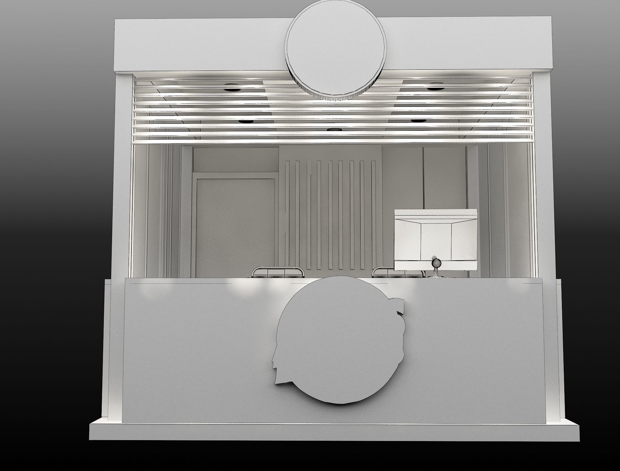 Booth Exhibition Stand a499a  3D model_5