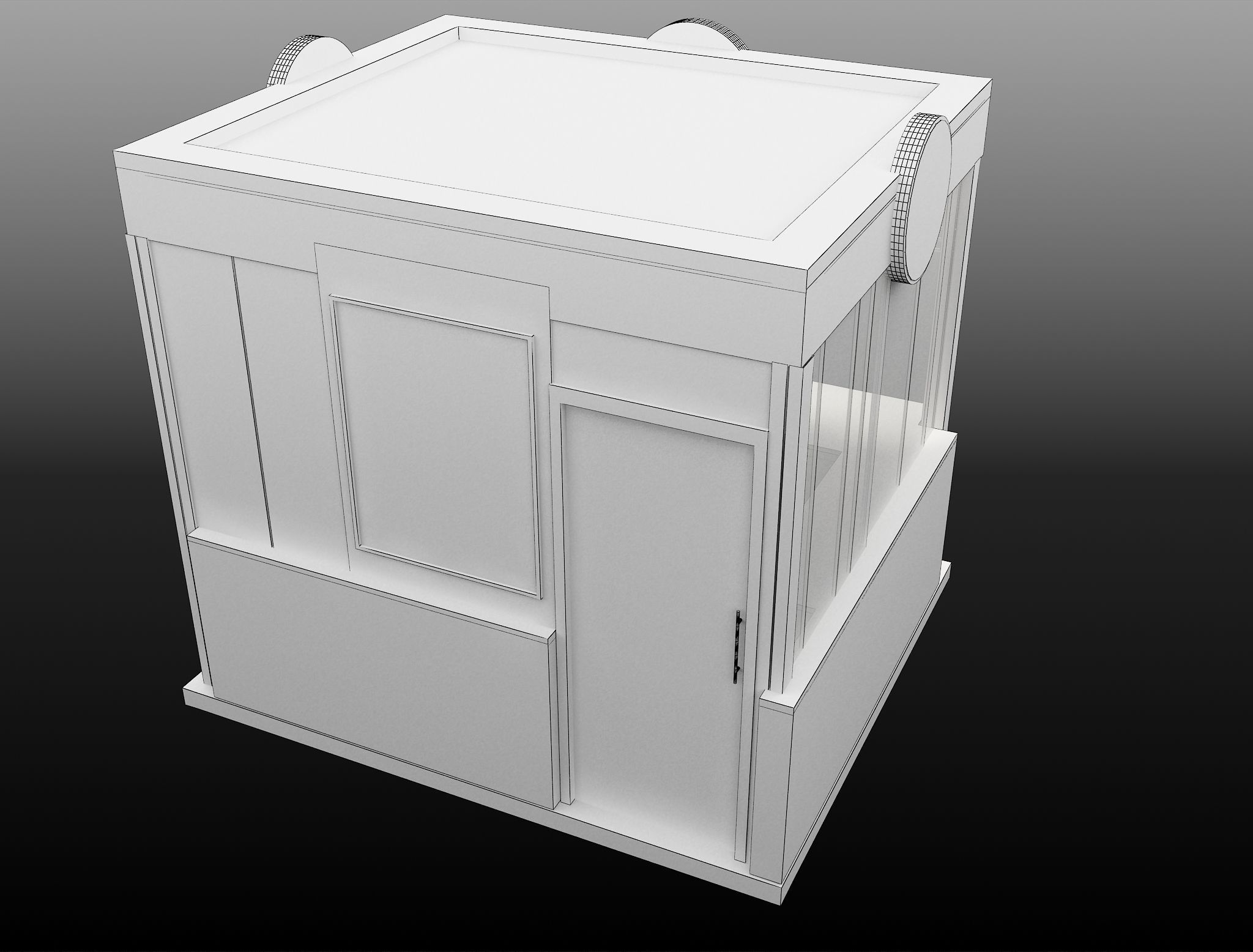 Booth Exhibition Stand a499a  3D model_3