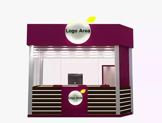 Booth Exhibition Stand a499b 3D model