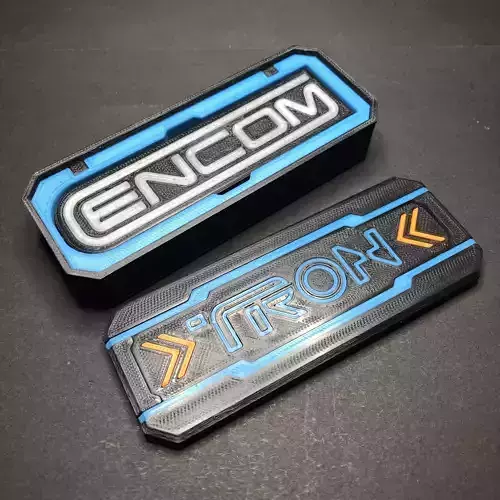 Tron ENCOM Logo Badge
