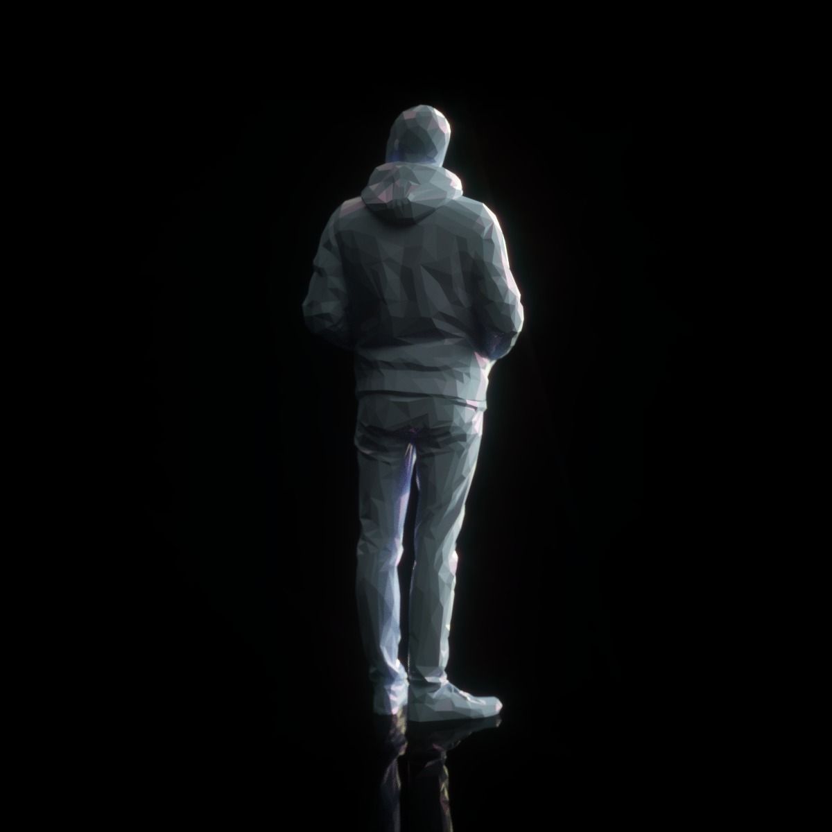 Casual Male Low Poly Low-poly 3D model_3