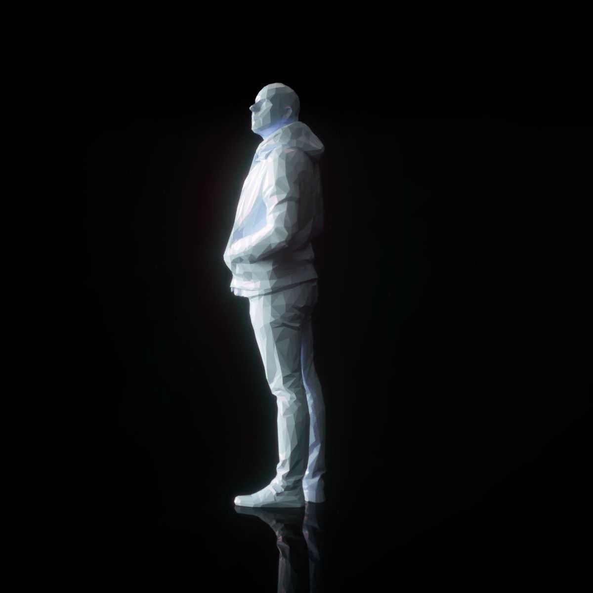 Casual Male Low Poly Low-poly 3D model_2