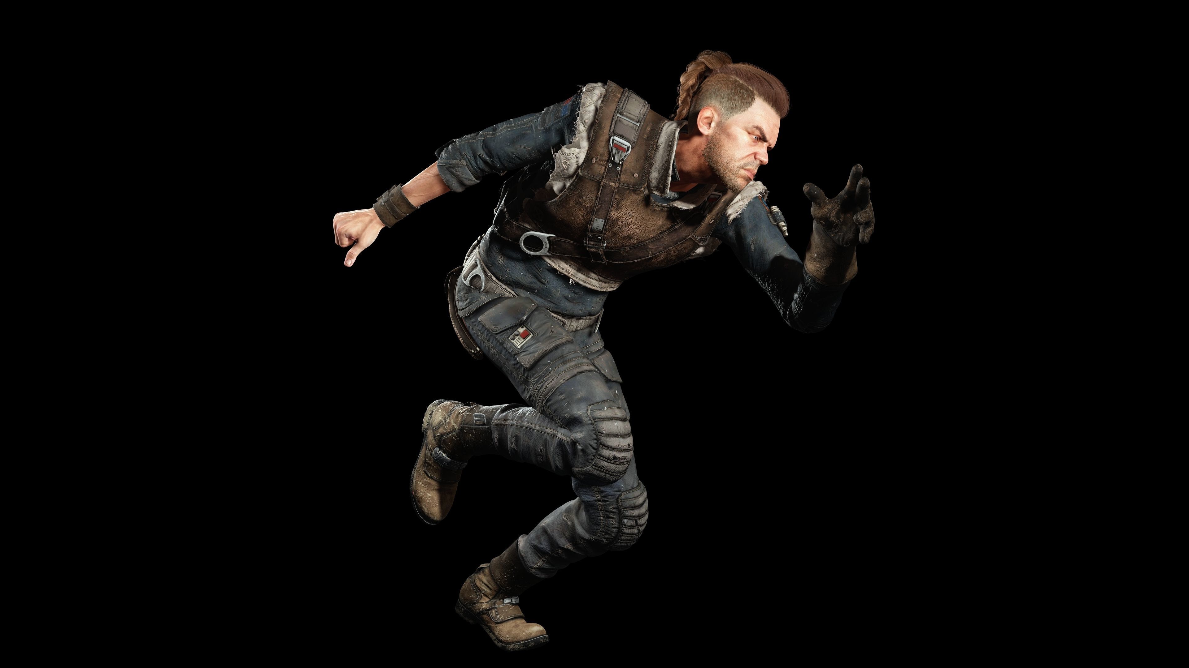 Realistic survival man scifi Low-poly 3D model_10