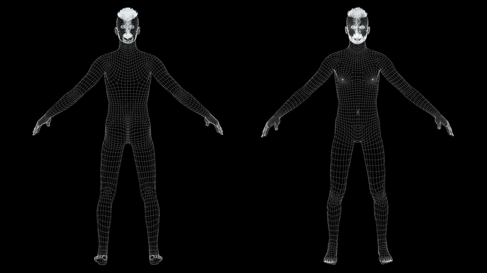 Realistic survival man scifi Low-poly 3D model_11