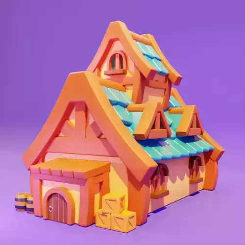Cartoon Country House