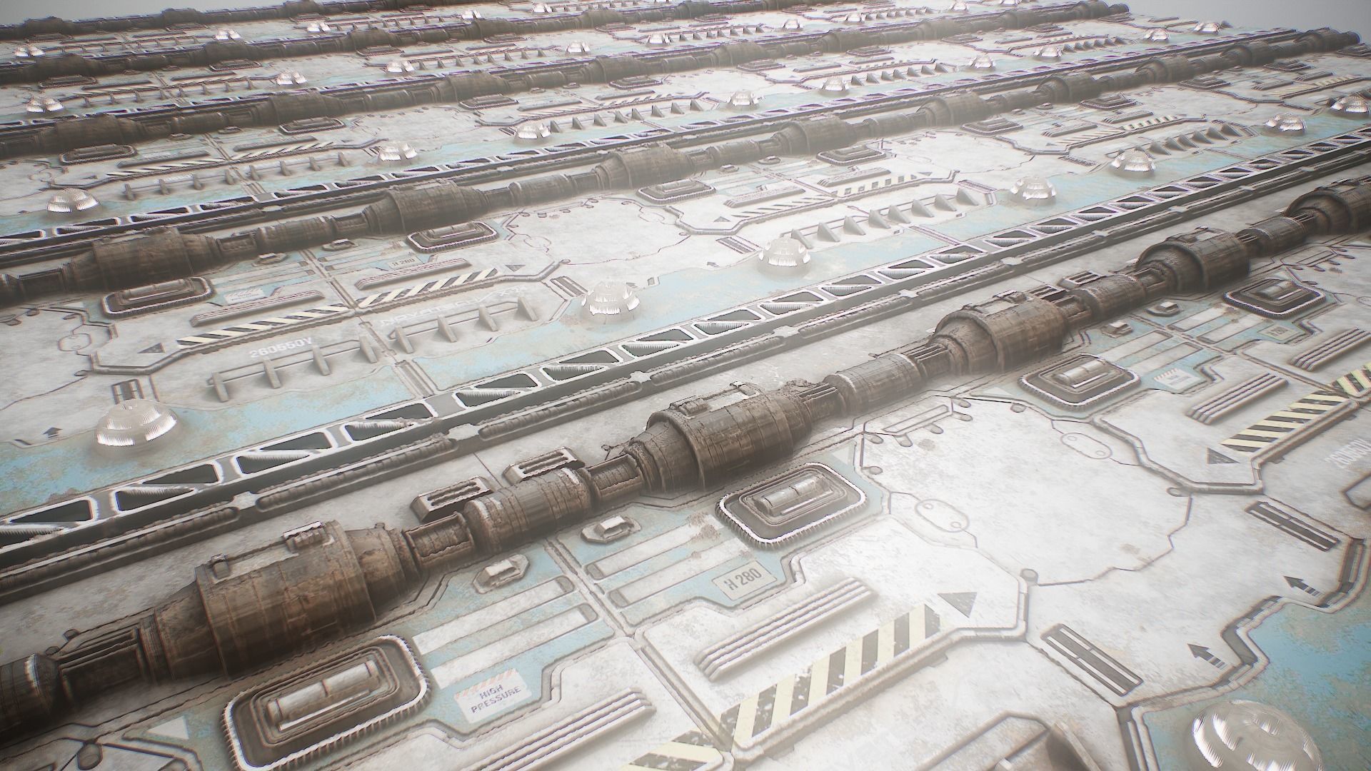 PBR Sci-Fi Texture Pack 01 Low-poly 3D model_12