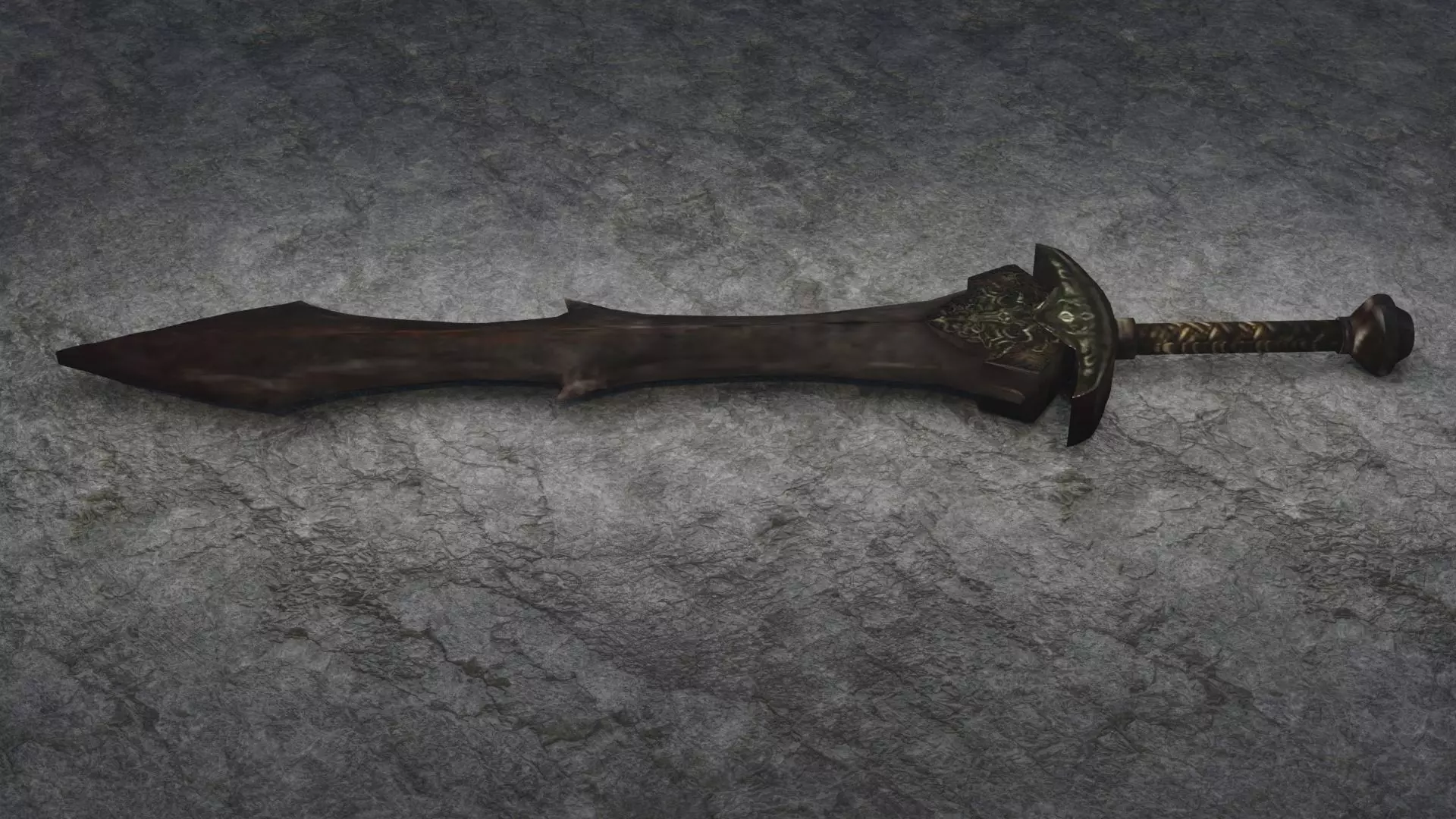 Dark knight great sword from Darksouls Low-poly 3D model