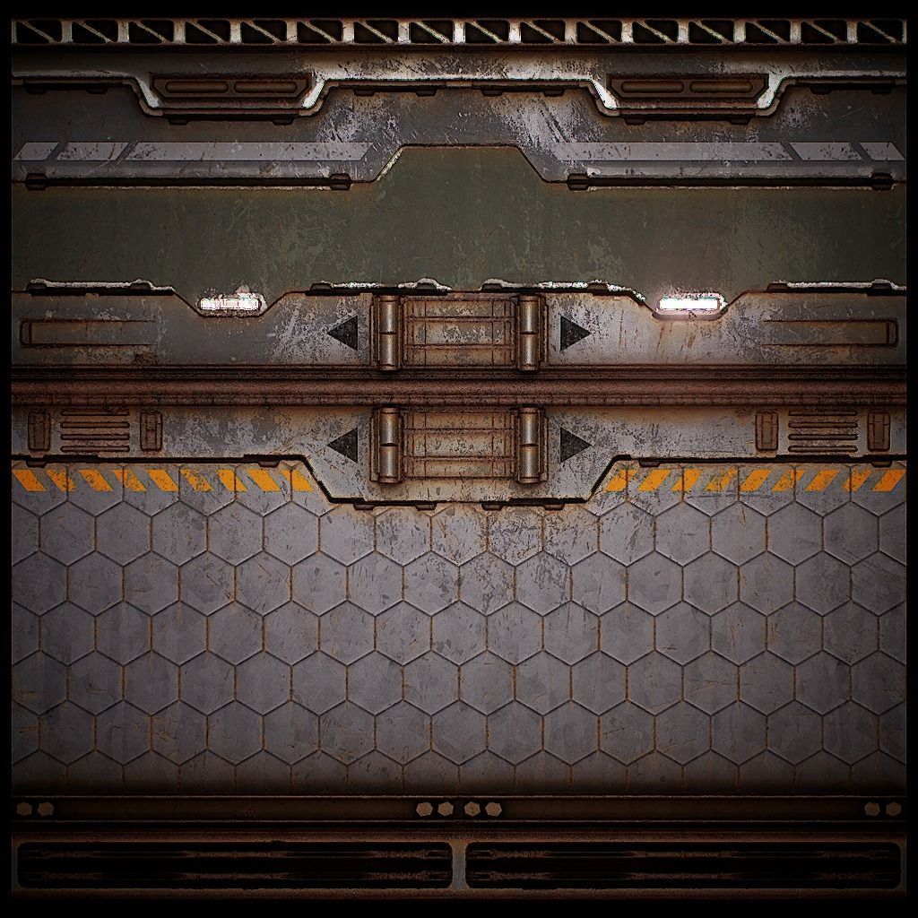 PBR Sci-Fi Texture Pack 02 Low-poly 3D model_17