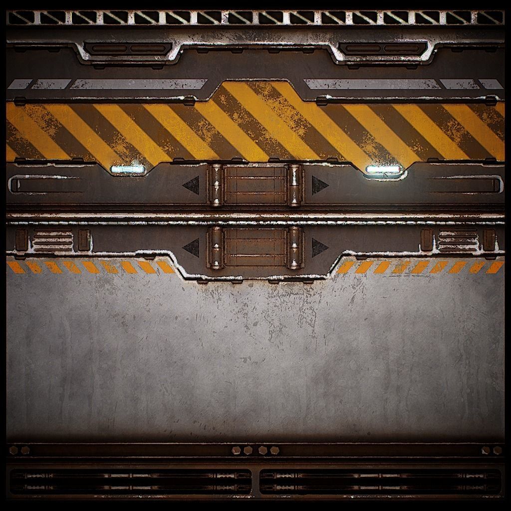 PBR Sci-Fi Texture Pack 02 Low-poly 3D model_5