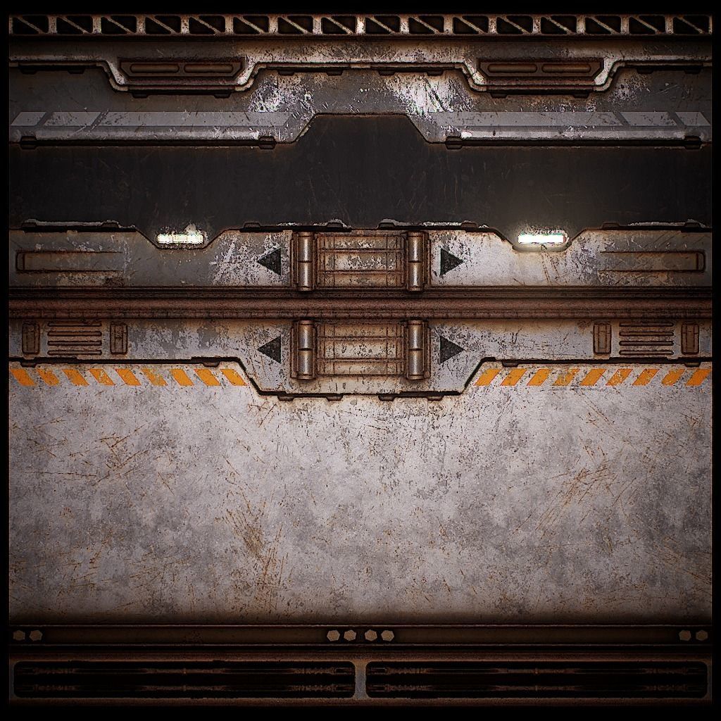 PBR Sci-Fi Texture Pack 02 Low-poly 3D model_11