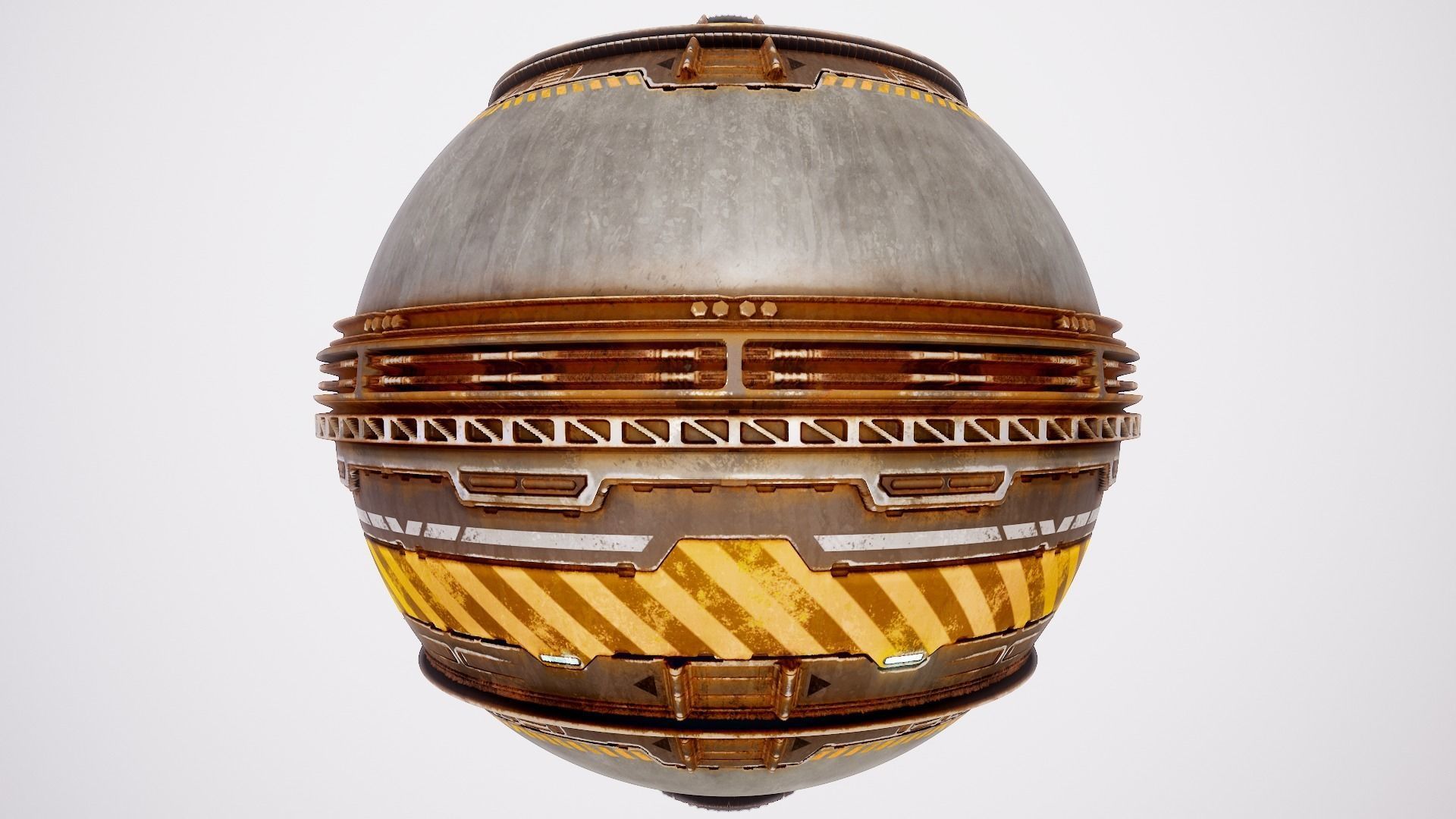 PBR Sci-Fi Texture Pack 02 Low-poly 3D model_4