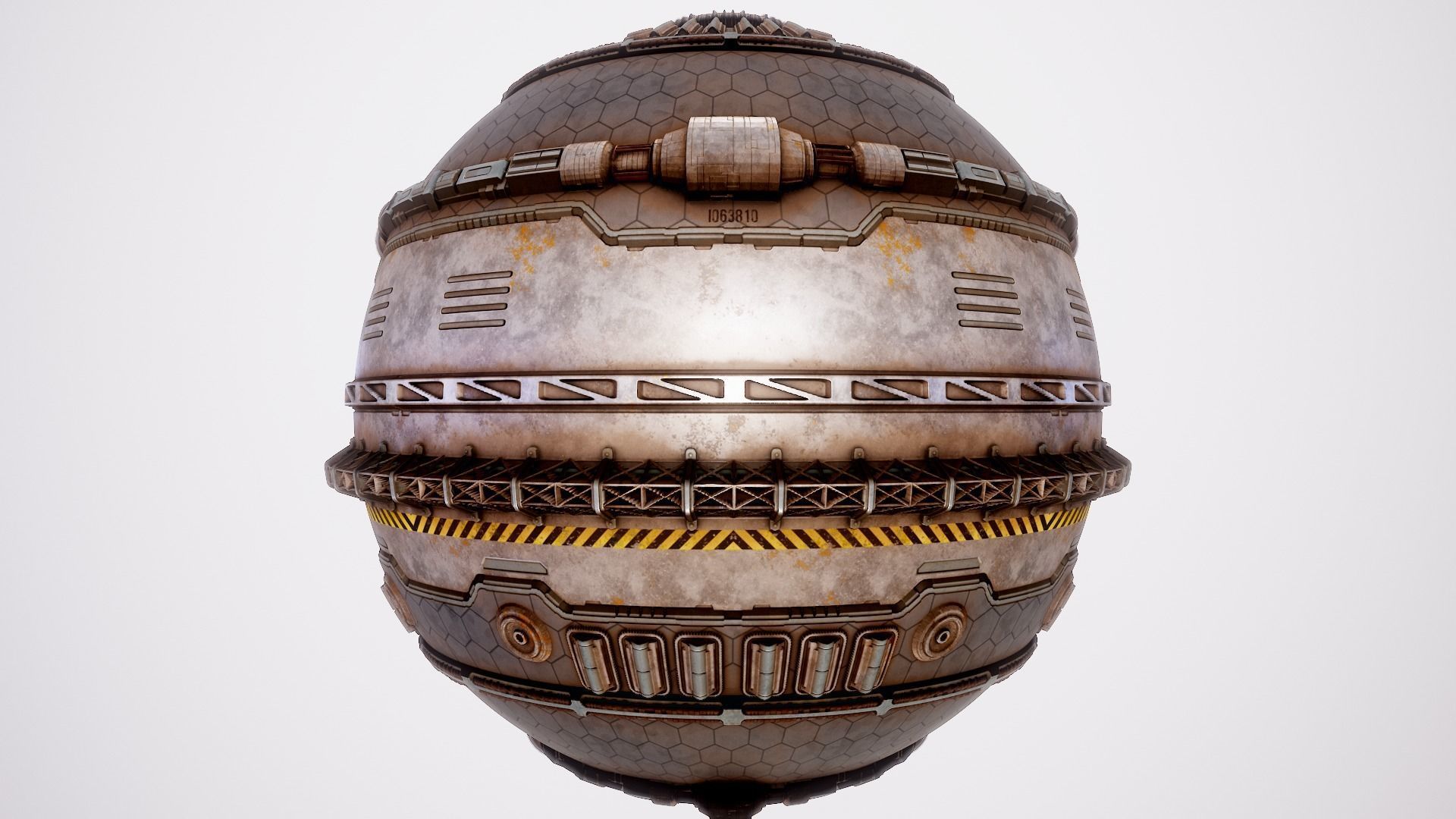 PBR Sci-Fi Texture Pack 03 Low-poly 3D model_13